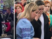 Анджелина Джоли прибыла во Львов в свитере и брюках за 100 000 гривен. Фото