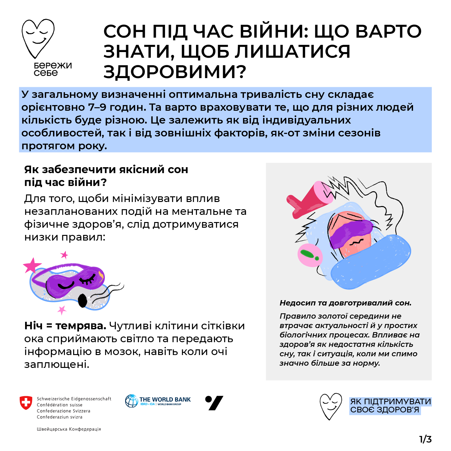 Советы о здоровом сне, с.1