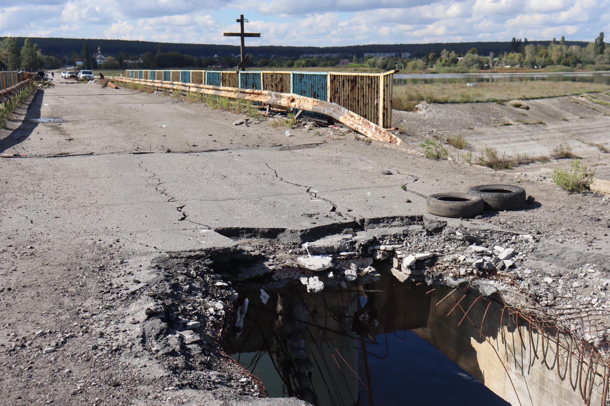 Мост в Волчанске