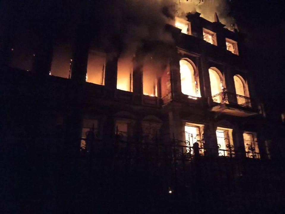 пожар в Бахмуте