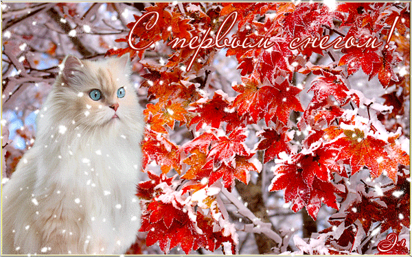 стих с первым снегом