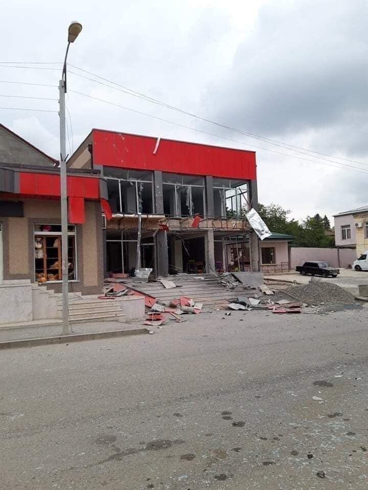 Обстрел города Мартакерт