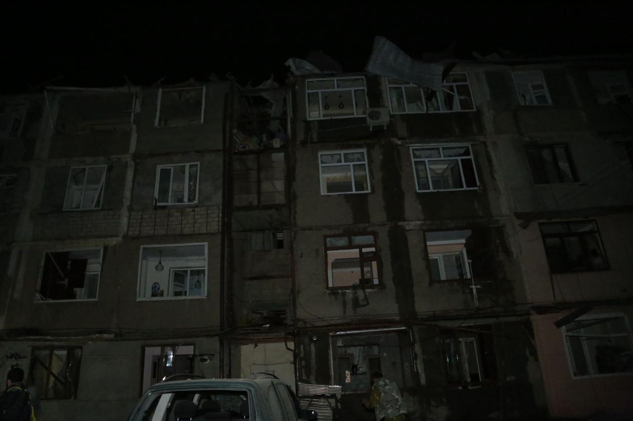 Степанакерт после обстрела 02.10.20