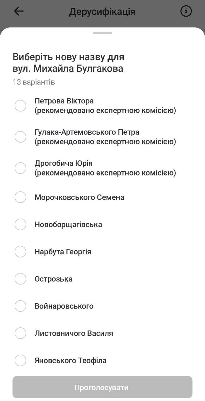 Переименования в Киеве. Варианты