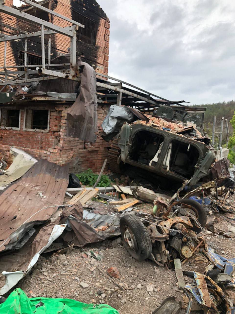 Брошенные позиции россиян на Донбассе