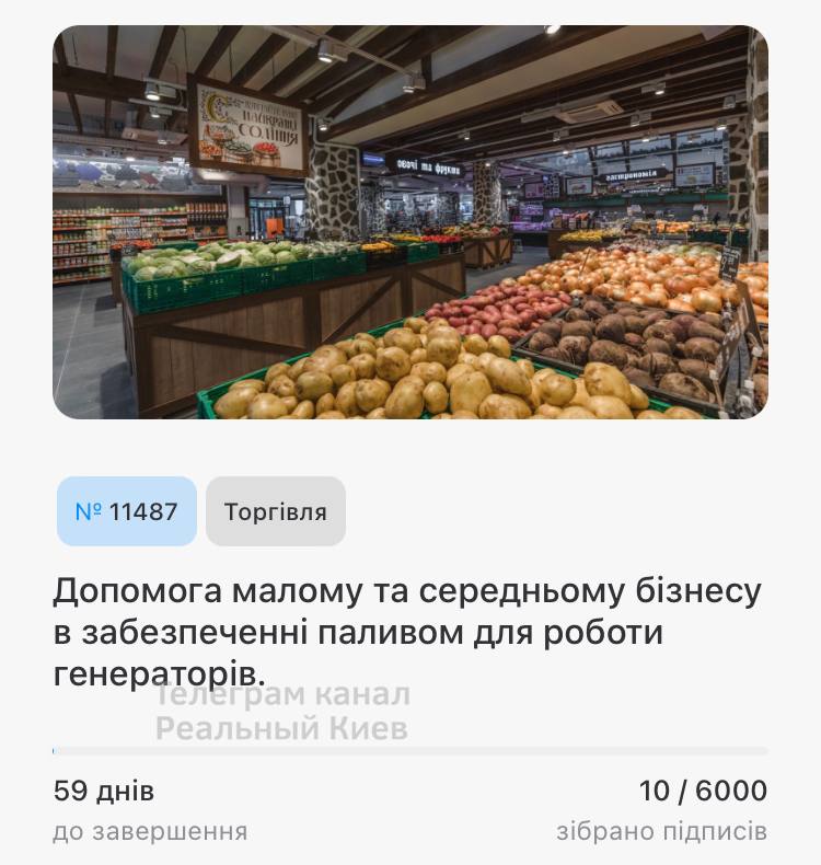 Киевляне просят власти помочь им топливом для генераторов