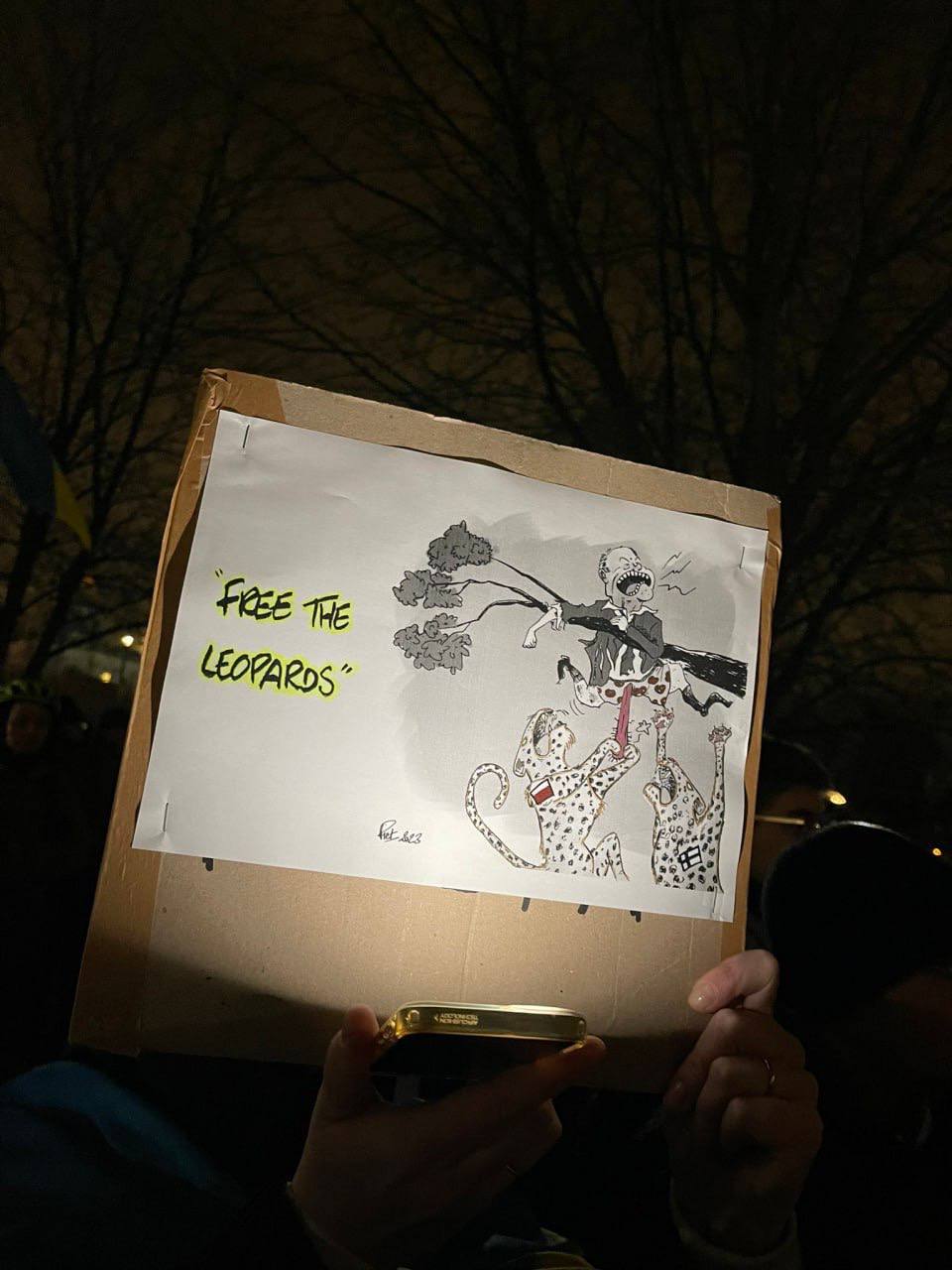 В Берлине митинг за поставку танков Украине