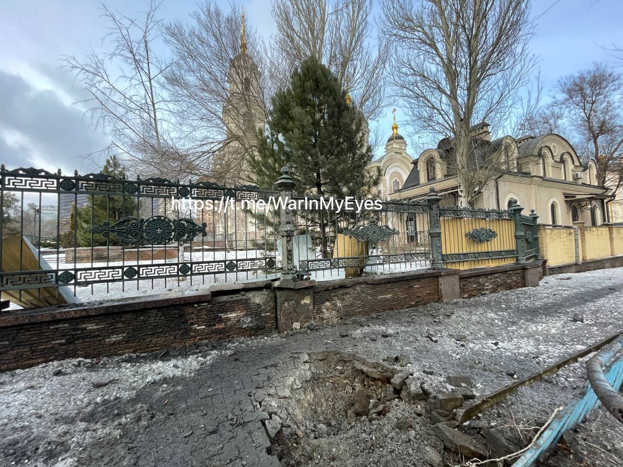 Последствия обстрела Донецка