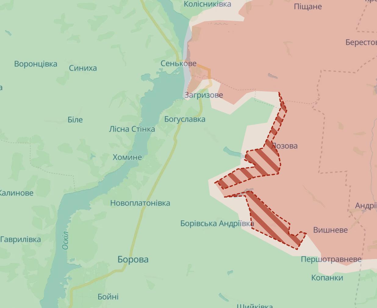 Карта бойових дій. Джерело - Deep State