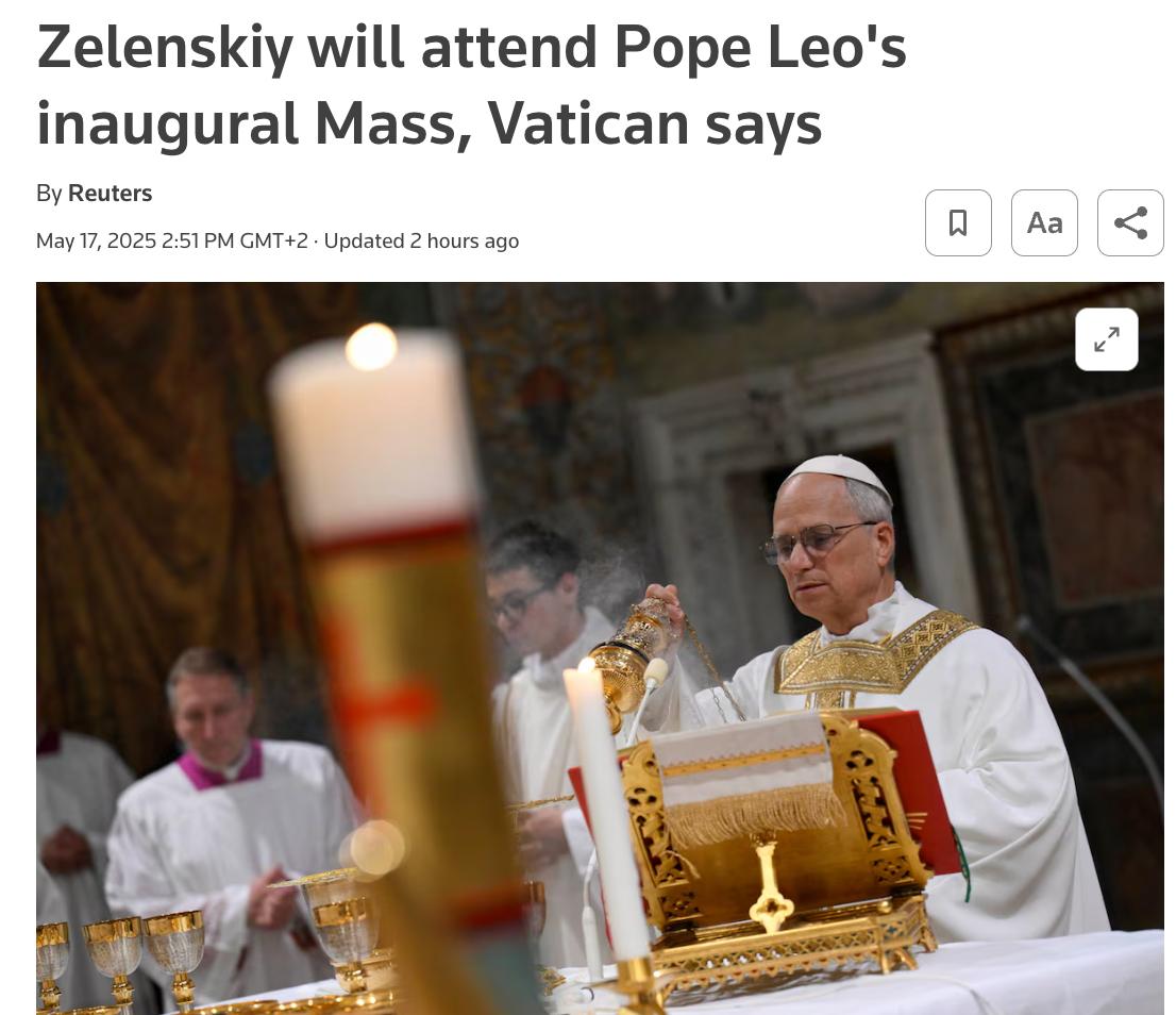 Снимок заголовка на reuters.com