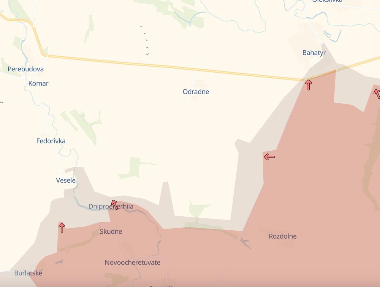 Карта боевых действий. Источник - Телеграм