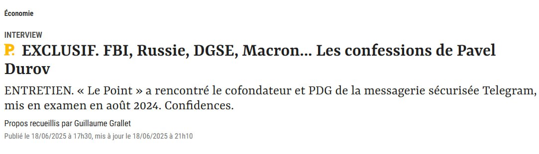 Знімок заголовка на lepoint.fr