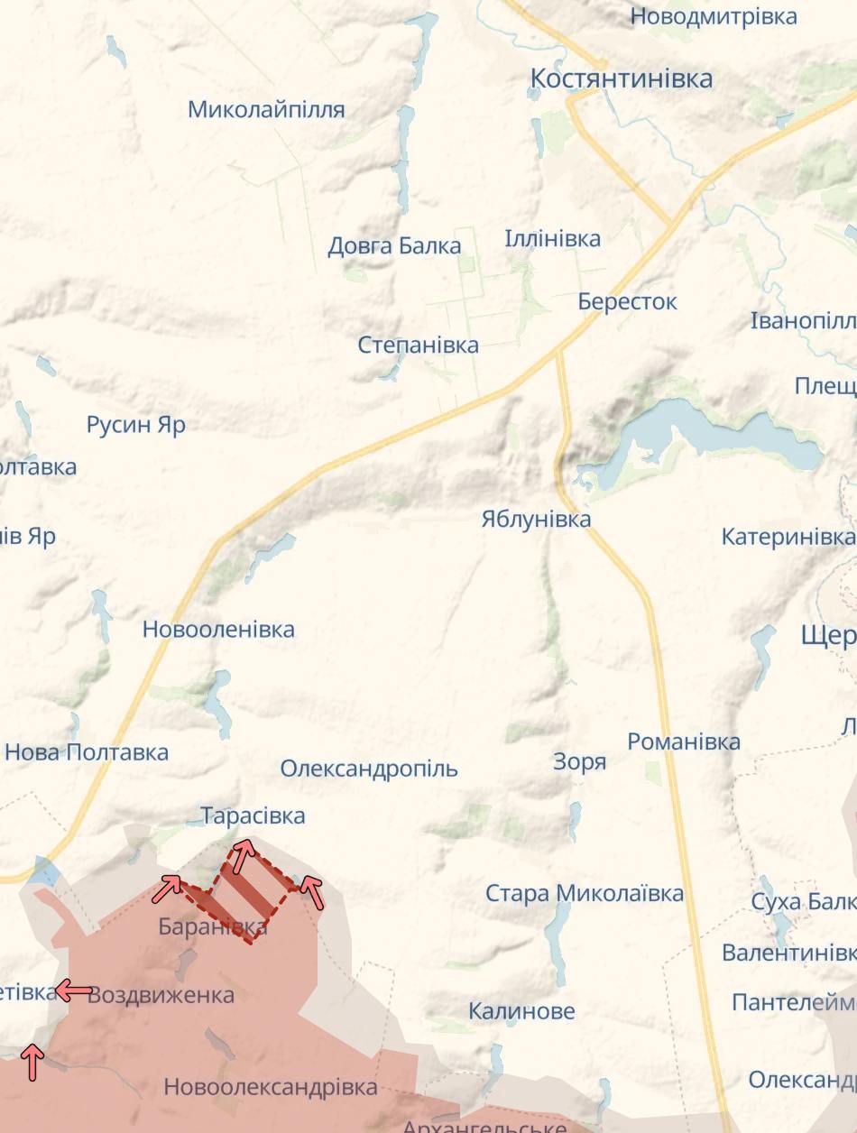 Карта боевых действий. Источник - Телеграм