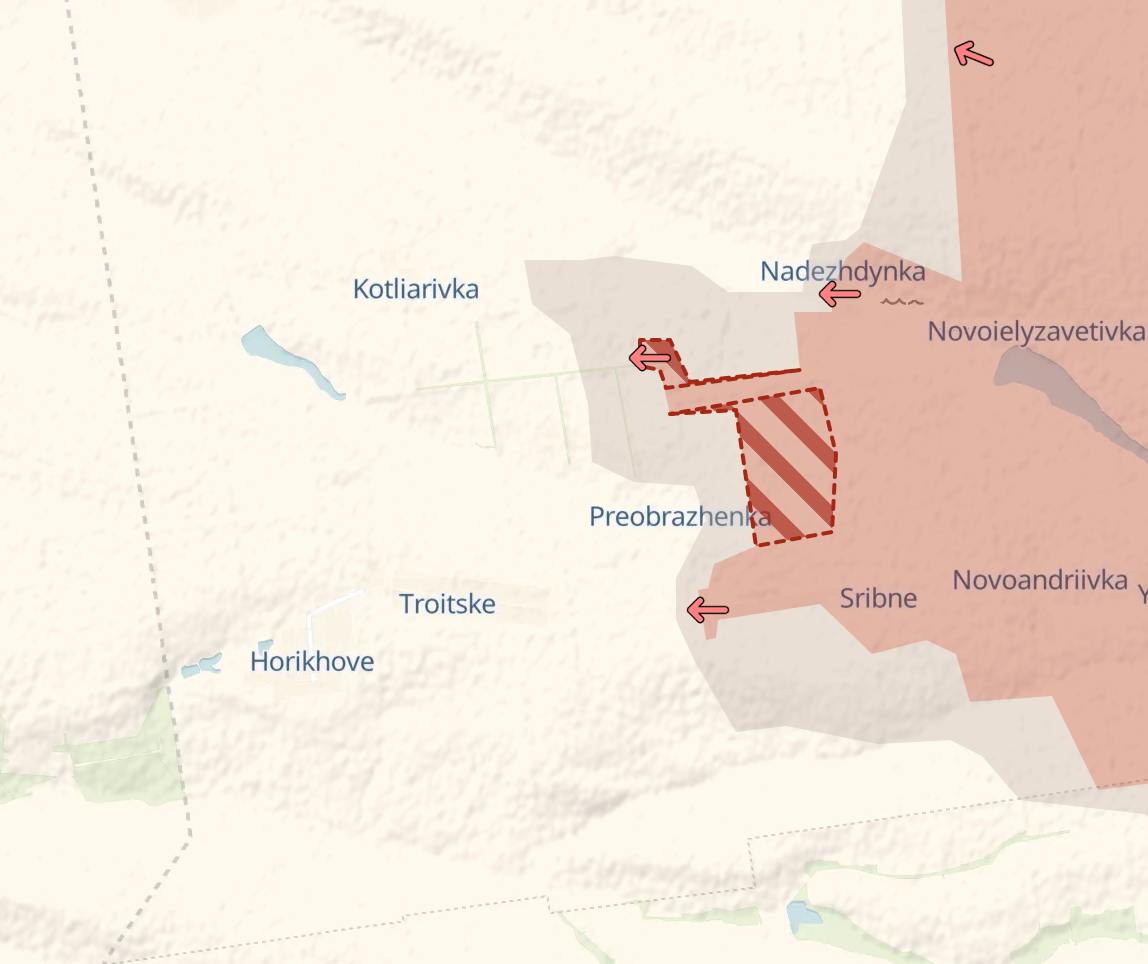 Карта боевых действий (2.1). Источник - Телеграм