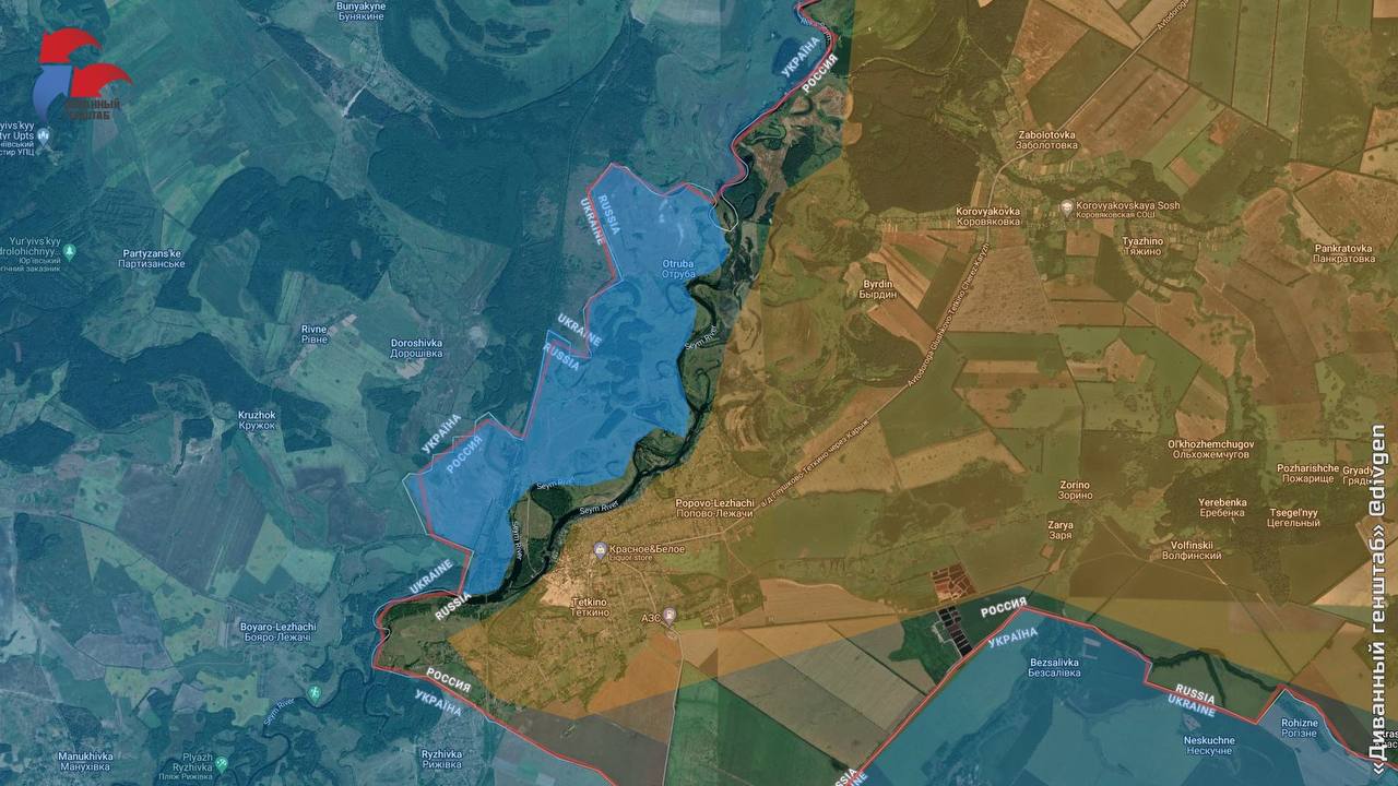 Карта бойових дій. Джерело - Телеграм