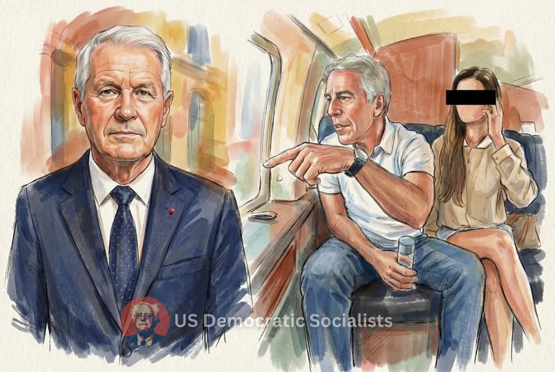 Знімок ілюстрації до повідомлення U.S. Democratic Socialists у Фейсбуці - Колишнього прем'єра Норвегії заарештували після розкриття його листування з Епштейном