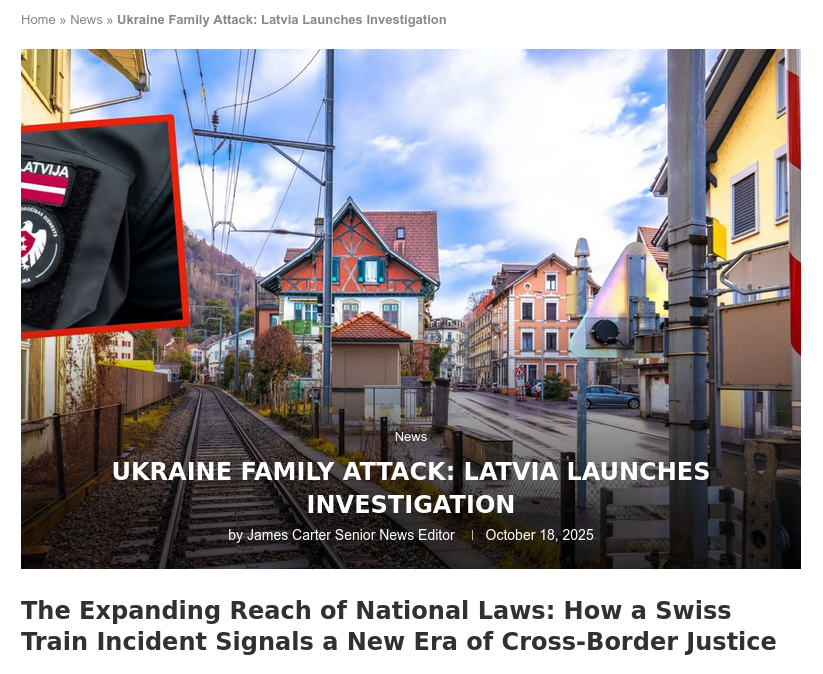 Снимок заголовка на archyde.com - Швейцария расследует инцидент между русскоязычным латвийцем и супружеской парой из Украины