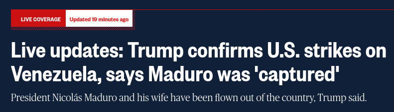 Трамп заявив про намір США контролювати владу в Каракасі і брати участь у нафтовидобутку Венесуели.