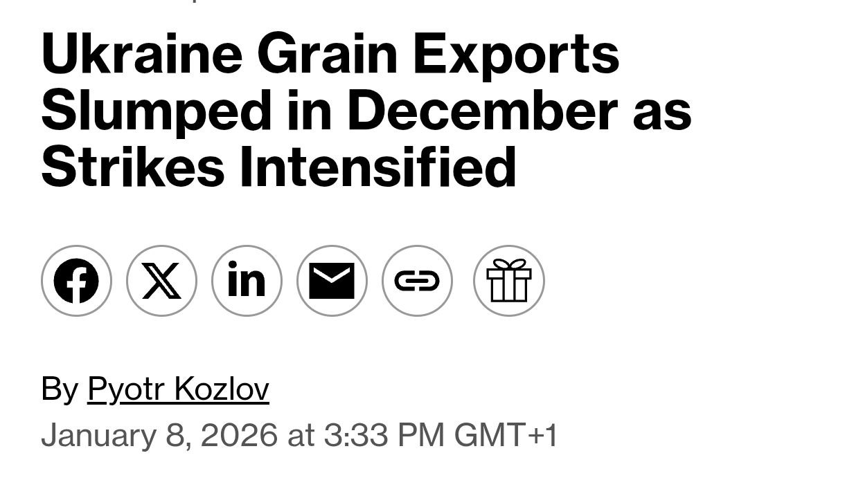 Після ударів по інфраструктурі Україна скоротила експорт пшениці та кукурудзи